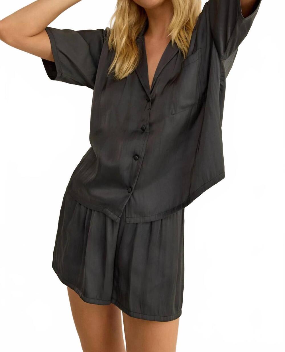 NEW Z SUPPLY treat yourself pajama set in graphite
